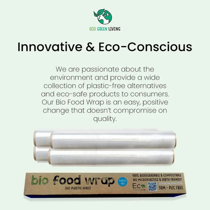Compostable Cling Film - 1 Roll X 30m - Eco Green Living