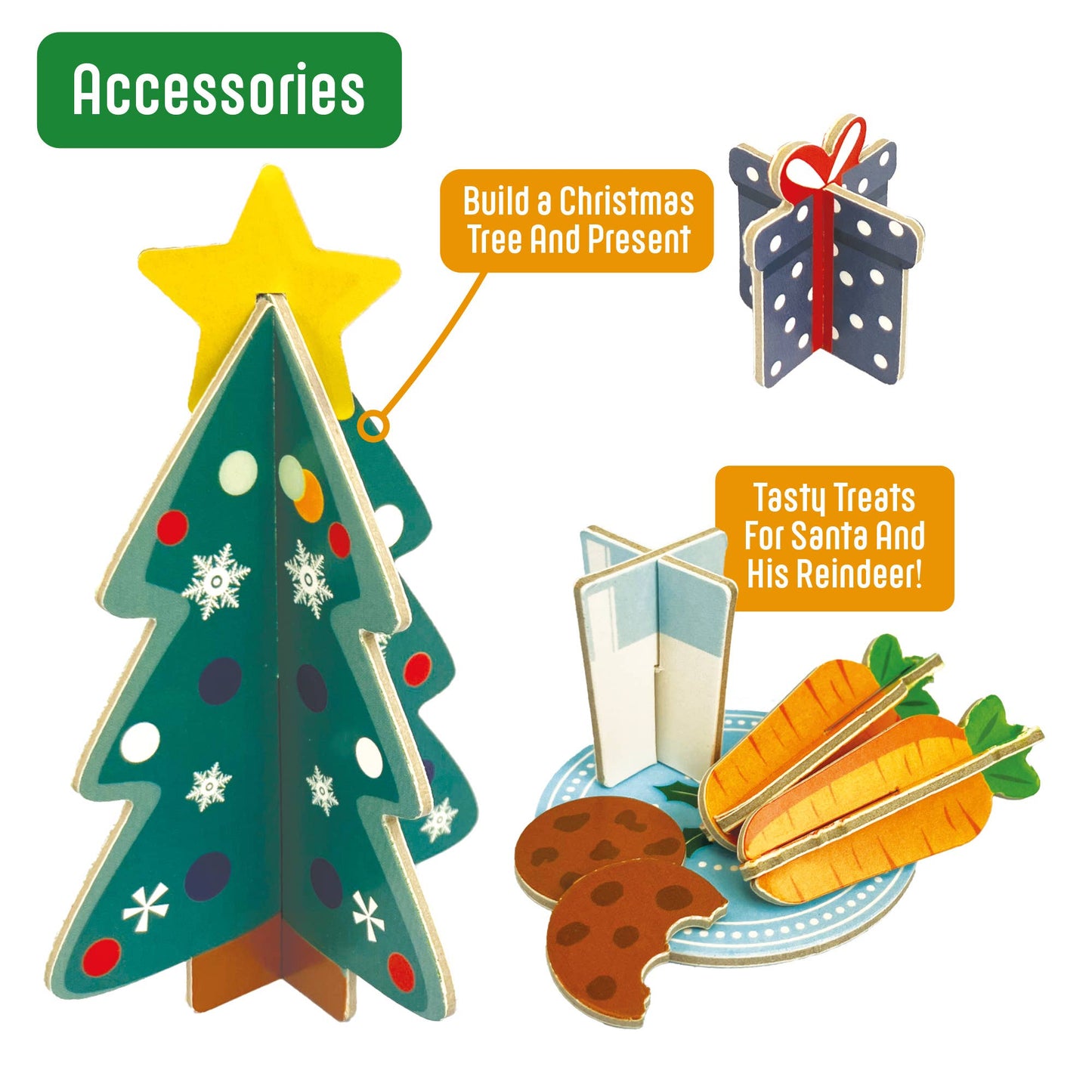 Build Your Own Christmas Eve Box, Cardboard Craft Kit