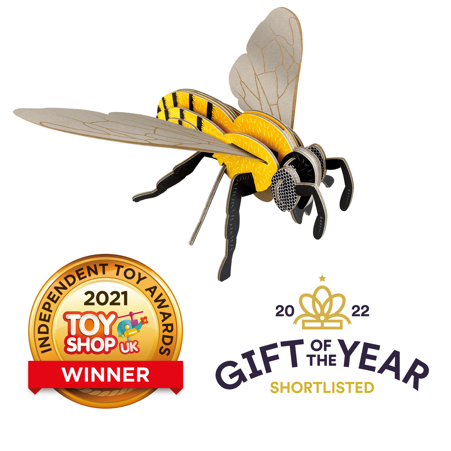 Build Your Own Honey Bee - Eco-Friendly Cardboard Craft Kit