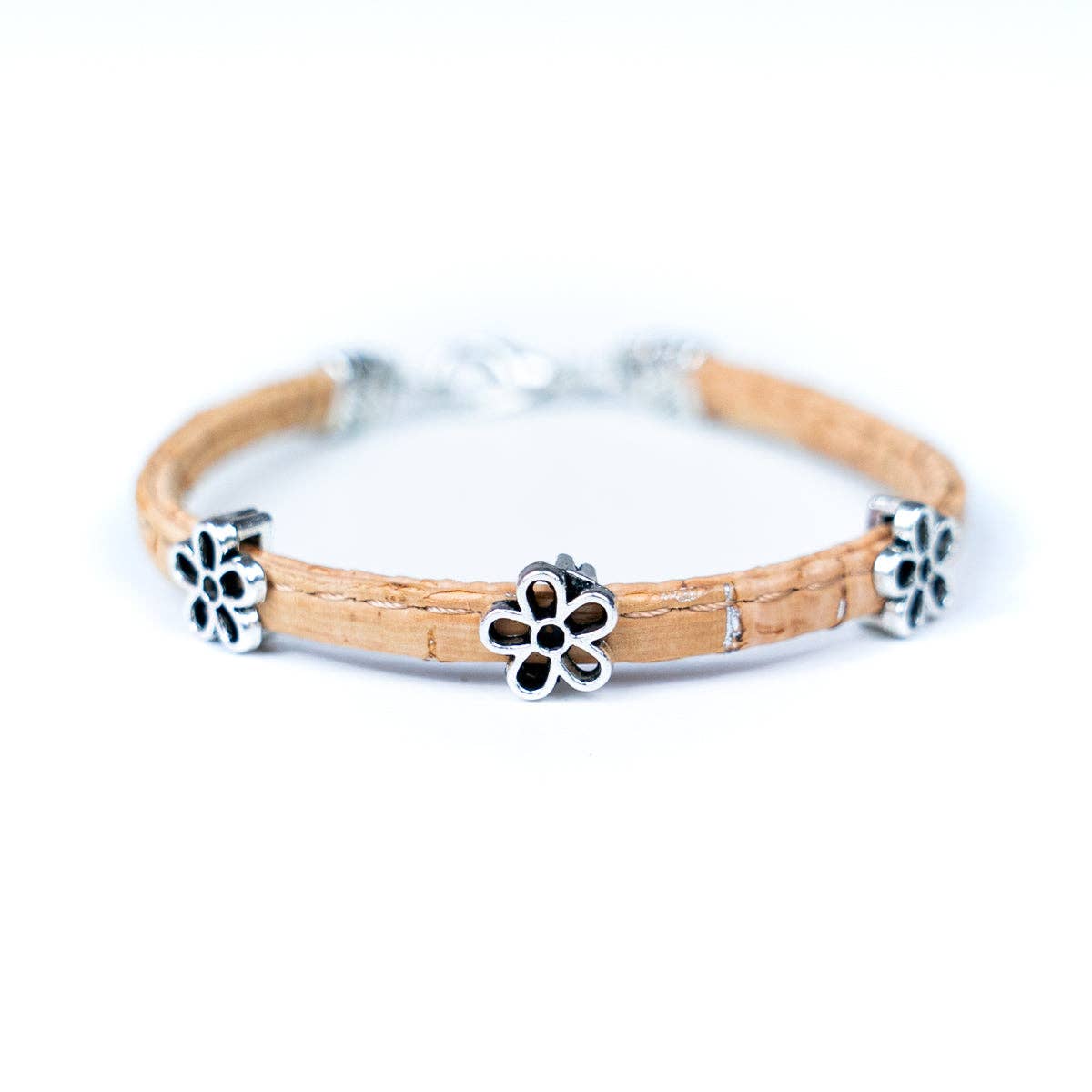 Cork cord handmade Original Women's bracelet BR-426