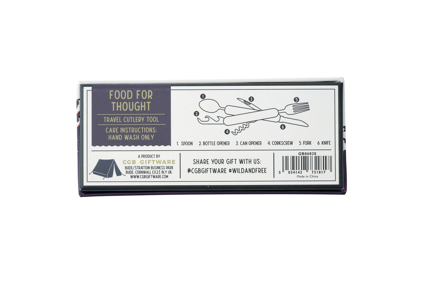 Wild And Free Camping Cutlery Tool - food for thought