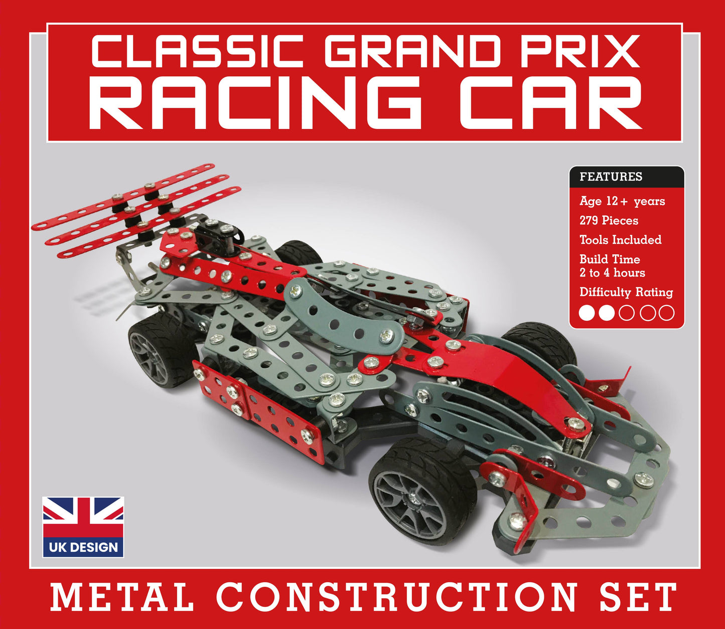 Grand Prix Racing Car Metal Construction Kit