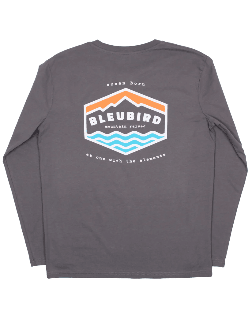 Bleubird Groundswell Charcoal Long Sleeve (LS) Tee