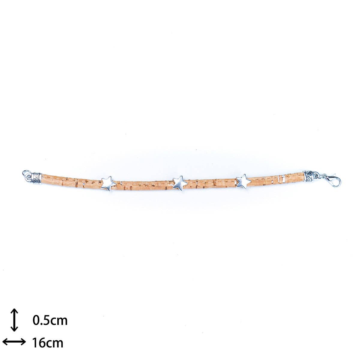 Cork cord handmade Original Women's bracelet BR-426