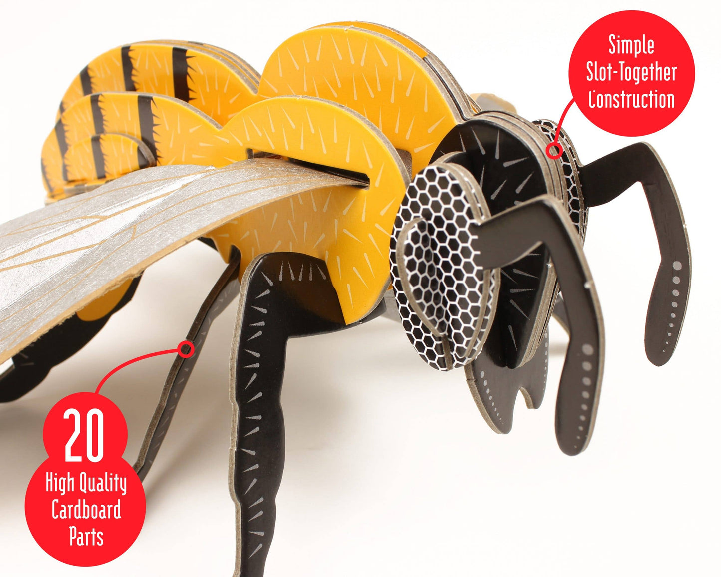 Build Your Own Honey Bee - Eco-Friendly Cardboard Craft Kit