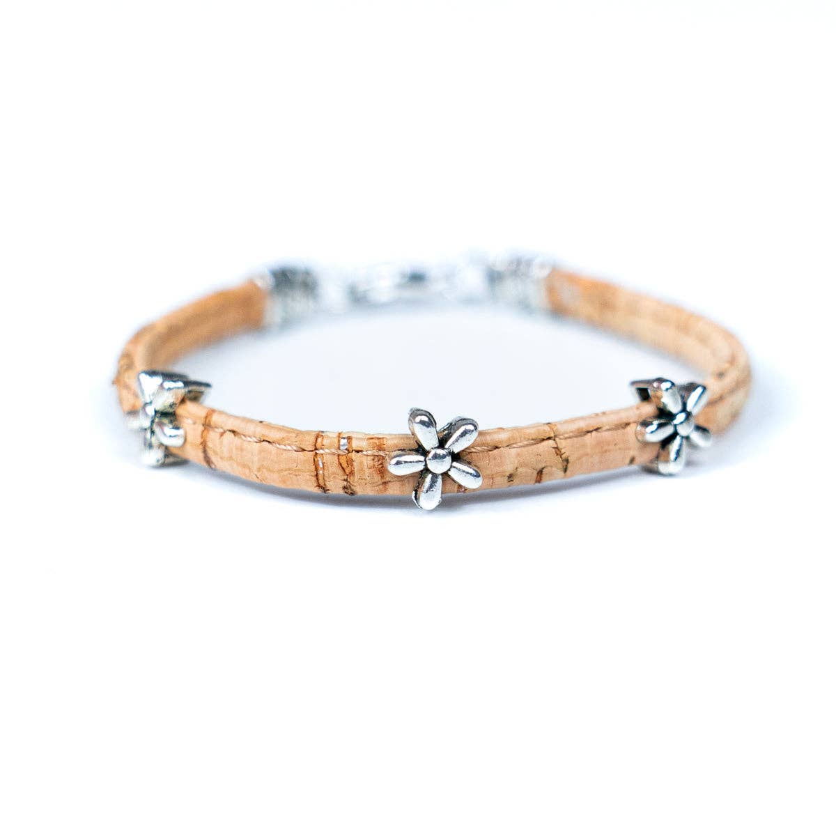 Cork cord handmade Original Women's bracelet BR-426