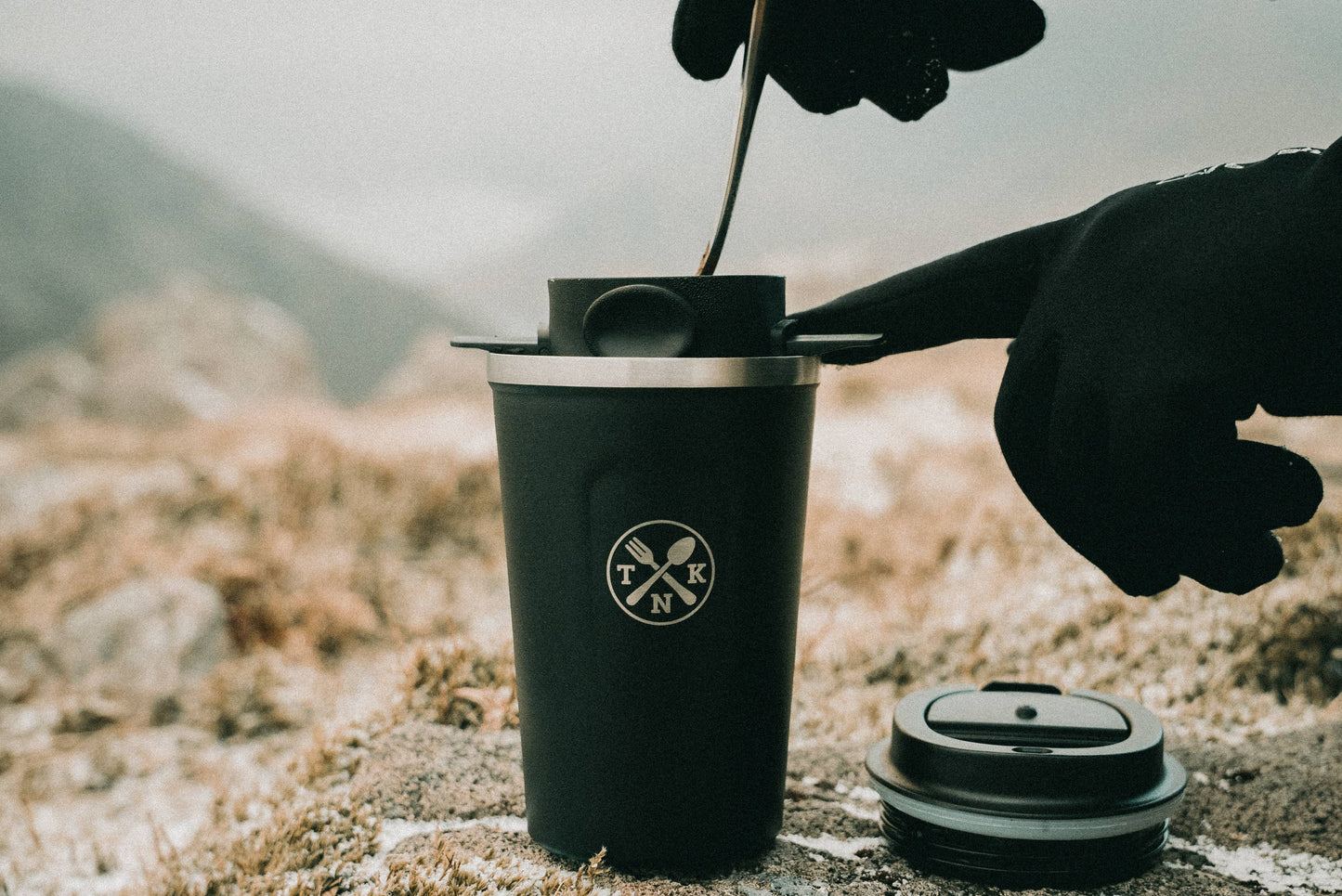Nomads Filter Coffee Mug - 2in1 Mug for Filtered coffee.