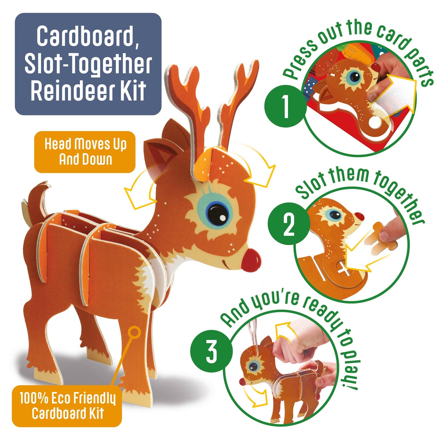 Build Your Own Christmas Eve Box, Cardboard Craft Kit
