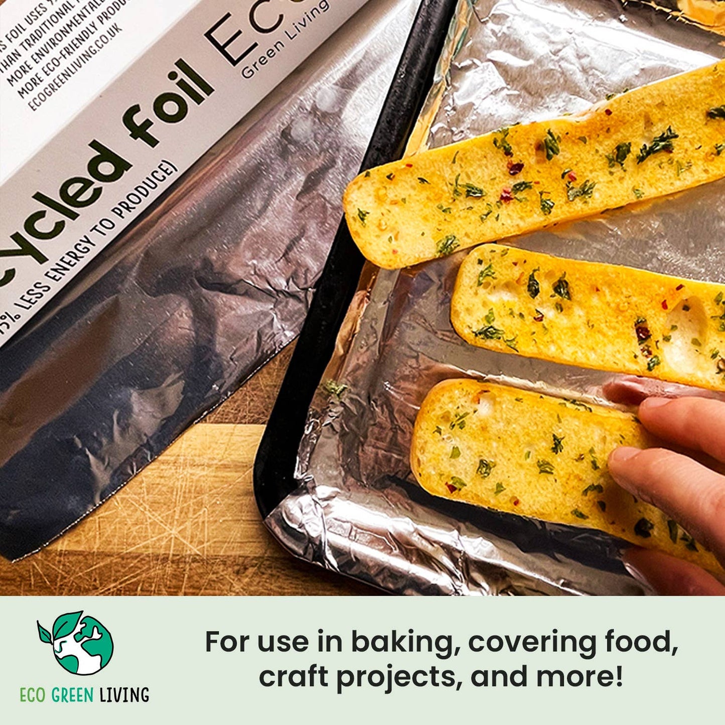 100% Recycled Aluminium Foil - 30cm x 10m
