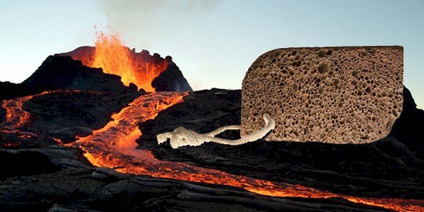 Volcanic Foot Stone - Oval Shape