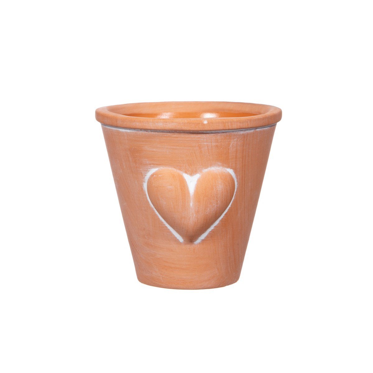 Mini Terracotta Planter With Heart - MY VALLEY