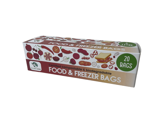 6 Litre Certified Compostable Food & Freezer Bags (20 bags)