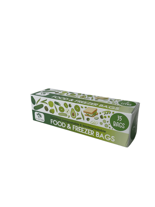2 Litre Certified Compostable Food & Freezer Bags (35 bags)
