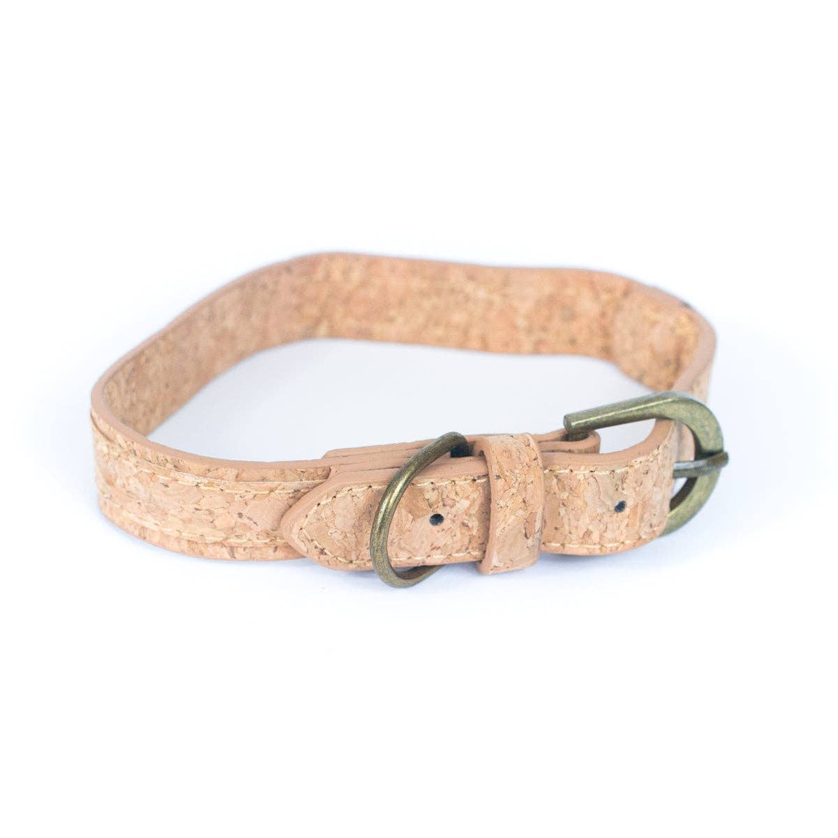 Natural Cork Dog Leash and Collar Set - Fits 26-35cm/10.2-13