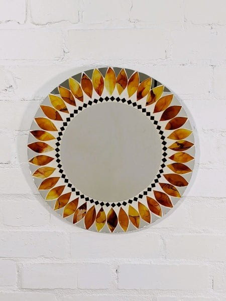 Round Mosaic Mirror 40 cm