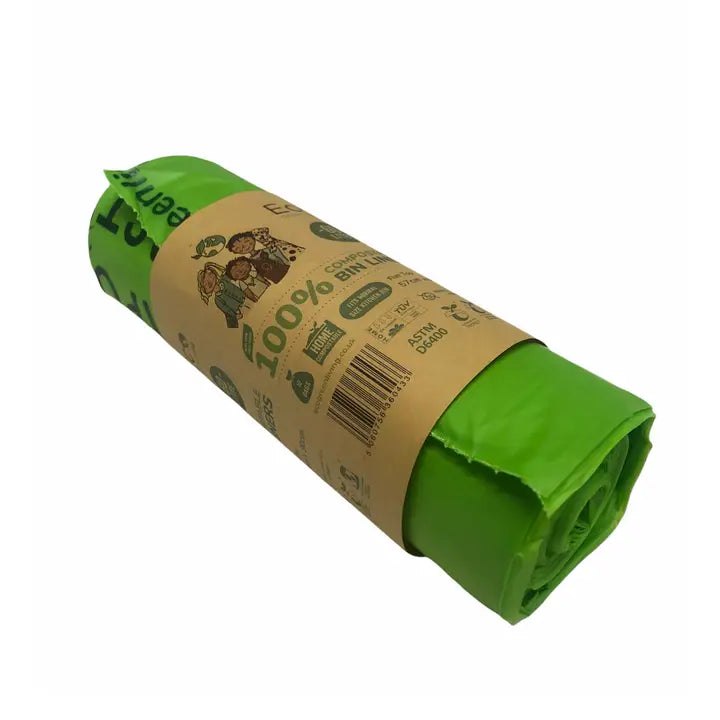 60L Compostable Waste Bags | 1 Roll of 10 Bags | Eco Green L