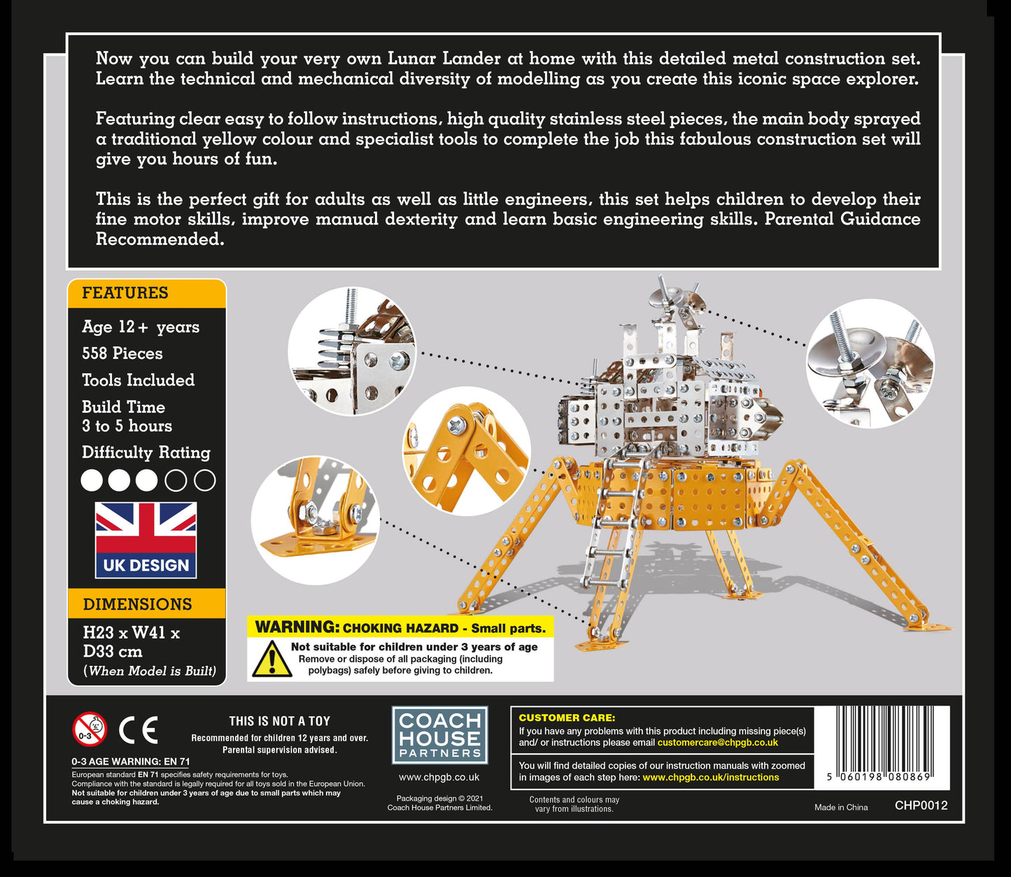 Lunar Lander Metal Construction Kit