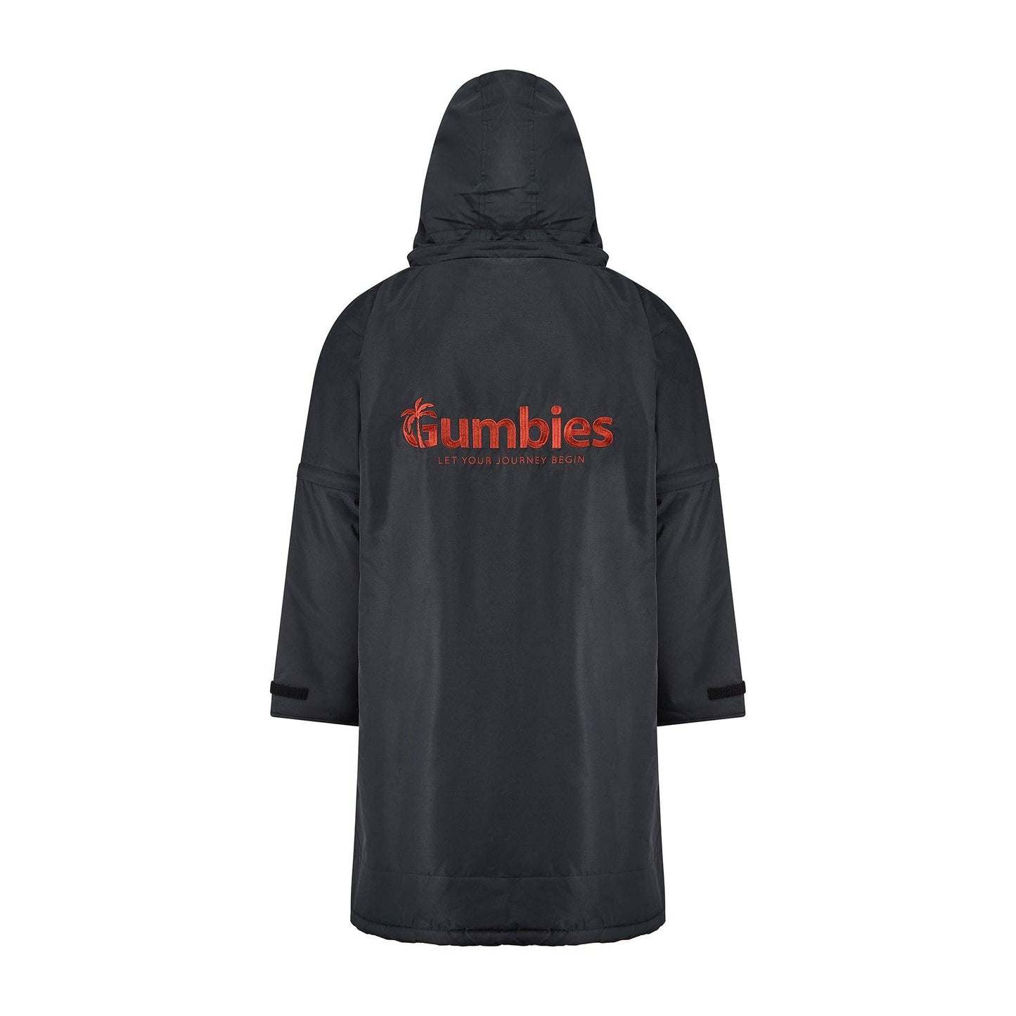 Gumbies S-Cape Changing Robe - Black & Burgundy