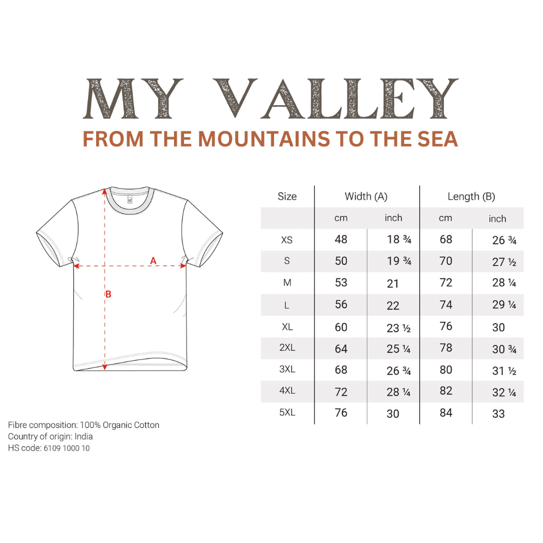 My Valley - From the mountains to the sea - short sleeve T-Shirt