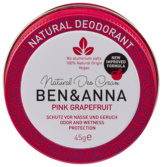 Natural Deodorant Cream Pink Grapefruit