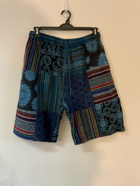 Cotton Patchwork Shorts