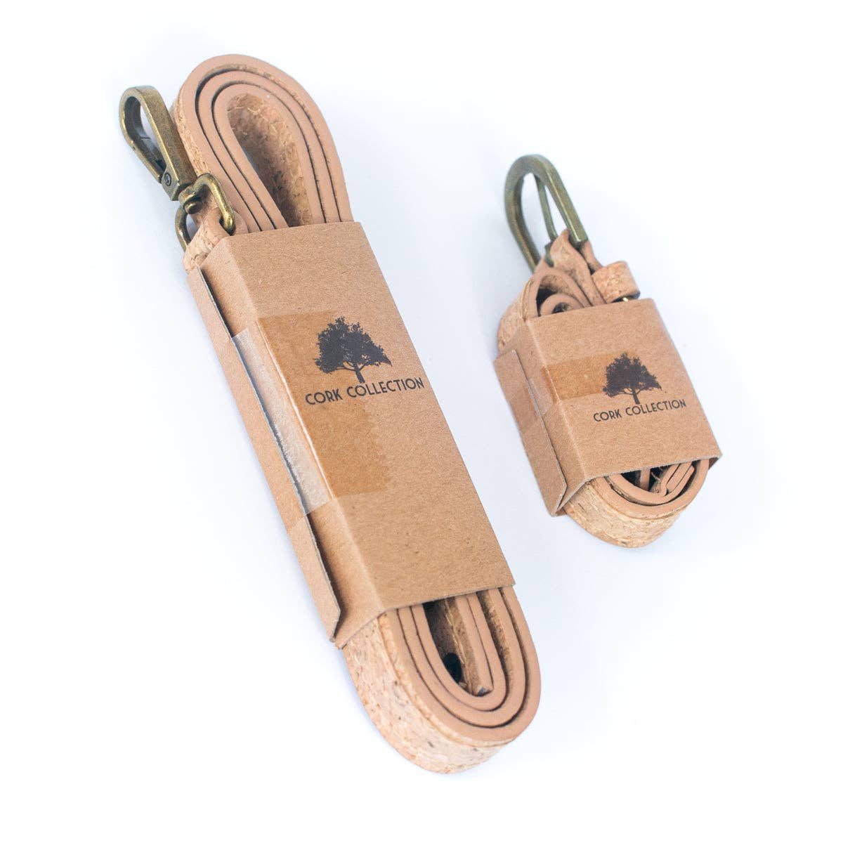 Natural Cork Dog Leash and Collar Set - Fits 26-35cm/10.2-13