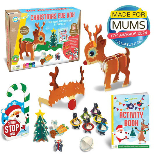 Build Your Own Christmas Eve Box, Cardboard Craft Kit