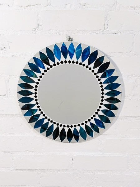 Round Mosaic Mirror 40 cm