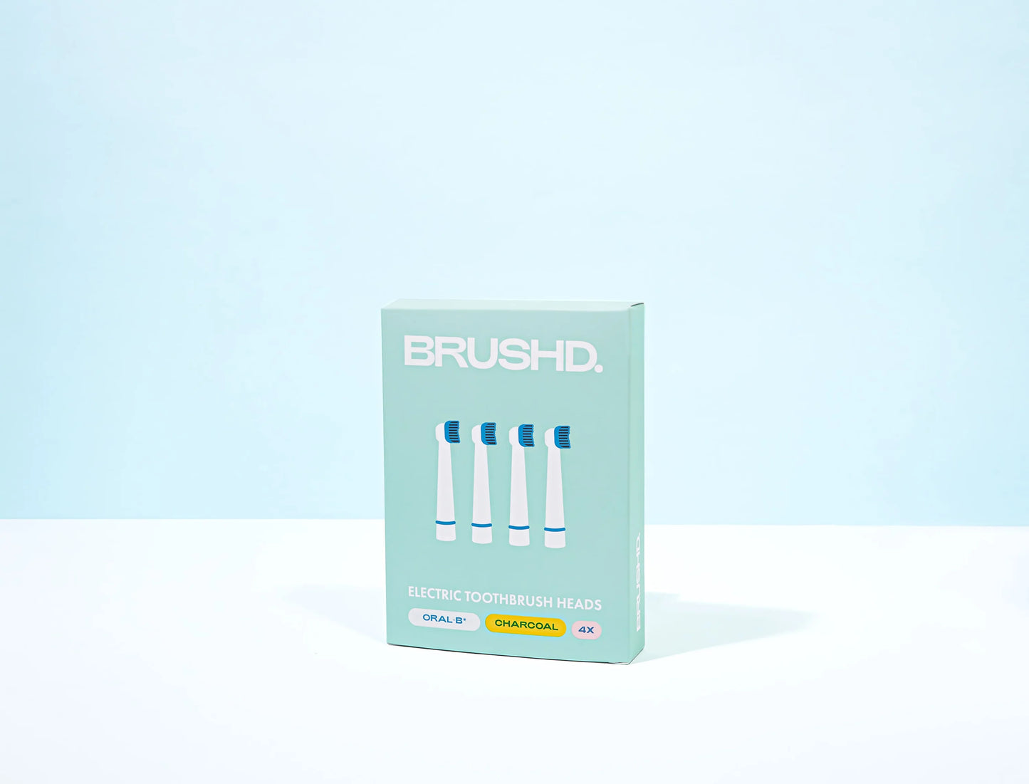 Recyclable Electric Toothbrush Heads - Oral B* compatible - Charcoal Bristles