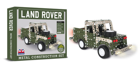 Land Rover with LED Lights Metal Construction Kit