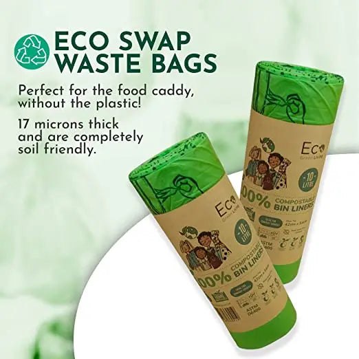 18 Compostable Bin Bags – 10 Litre