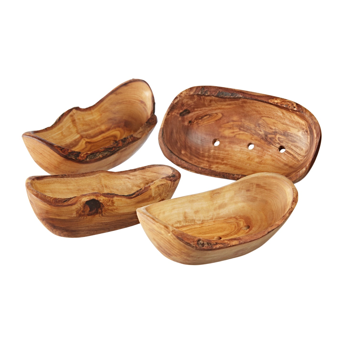 Olive Wood Soap Dish Bathroom