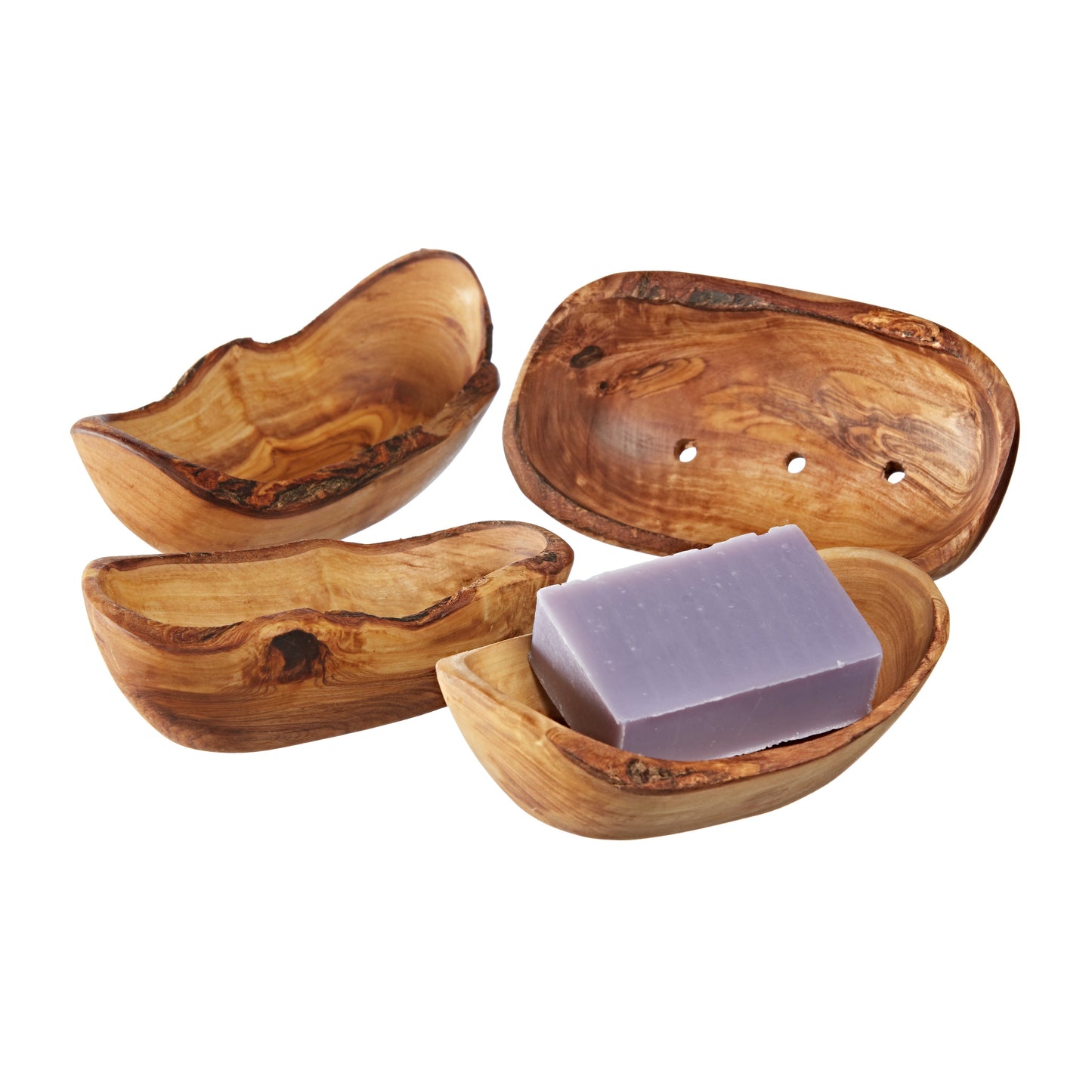 Olive Wood Soap Dish Bathroom