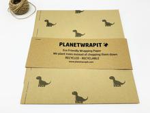 Recycled Kraft Paper - Dinosaur Gift Wrap Christmas