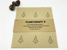 Recycled Kraft Paper - Christmas Tree Gift Wrap 