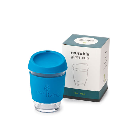 ecoLiving - Reusable Glass Coffee Cup